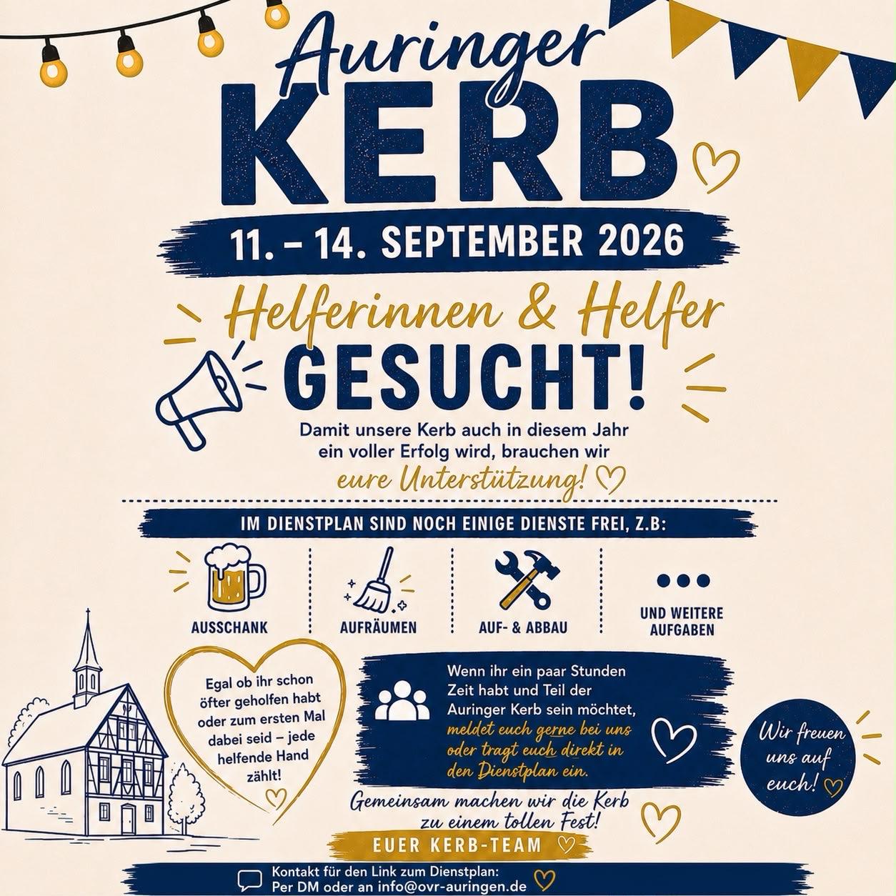 Helferinnen und Helfer gesucht